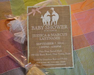 rustic woodland baby shower