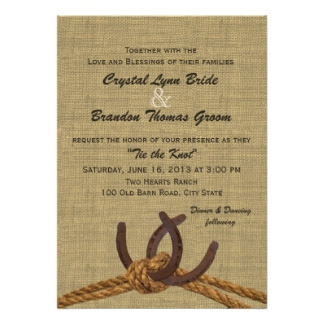 Rope Horseshoes Invite