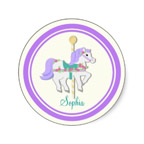 carousel horse sticker