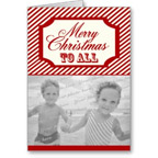 Candy Stripes Holiday Card