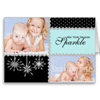 snowflake christmas greeting card