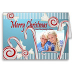 Candy Cane Christmas Card