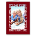 Holiday Text Photo Greeting Card